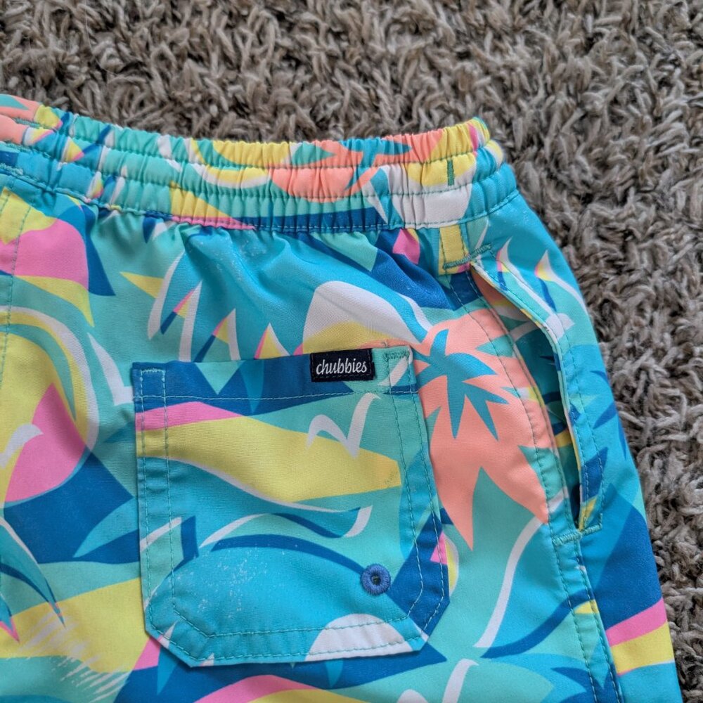 Chubbies Kids Toddler Tropical Swim Trunks - Mesh Liner - Size 6 - Picture 3 of 5